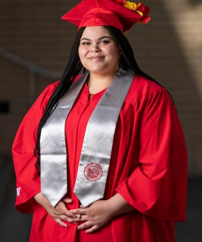 D735351 HOPE Scholar Theresa Butler, member of the first HOPE cohort, graduates this spring. Butler is about to graduate with a degree in Urban Studies and begin her Masters in Public Administration in the fall. She is dedicated to improving the lives of others who have been through homelessness.
4/9/21
(Lonnie Timmons III/UNLV Photo Services)